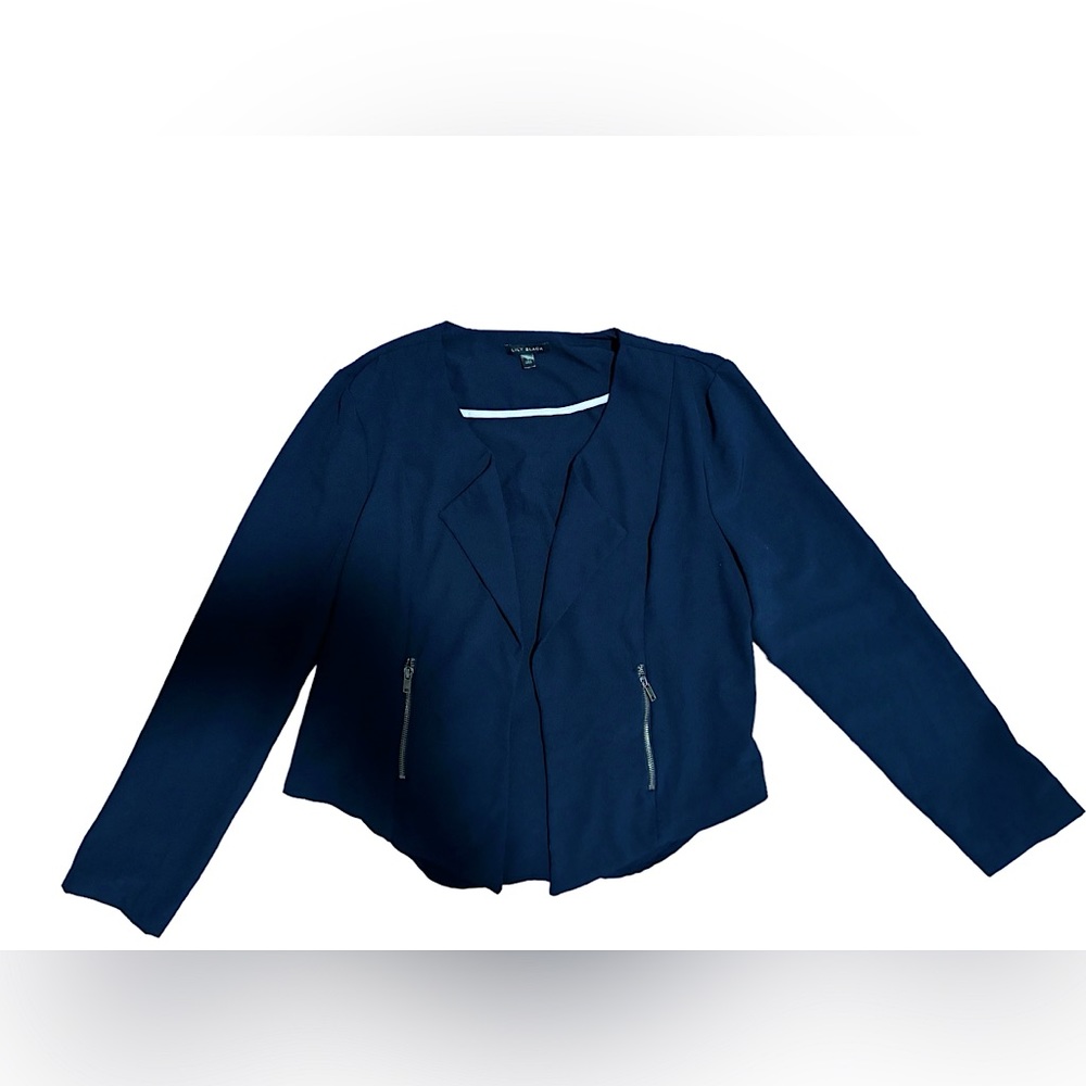 Lily Black Women’s Navy Blue Blazer w/ Pockets